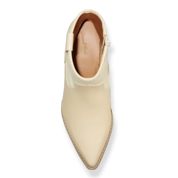 #377 Women's Kay Western Ankle Sz 7 Boots Universal Thread Off White Bohemian - Picture 5 of 7